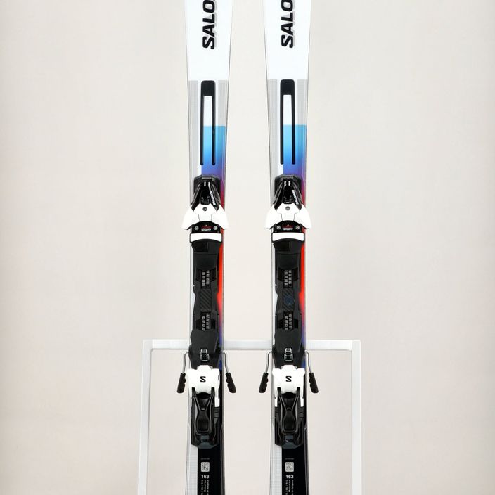 Sjezdové lyže Salomon Addikt + Z12 GW white/black/pastel neon blue 13