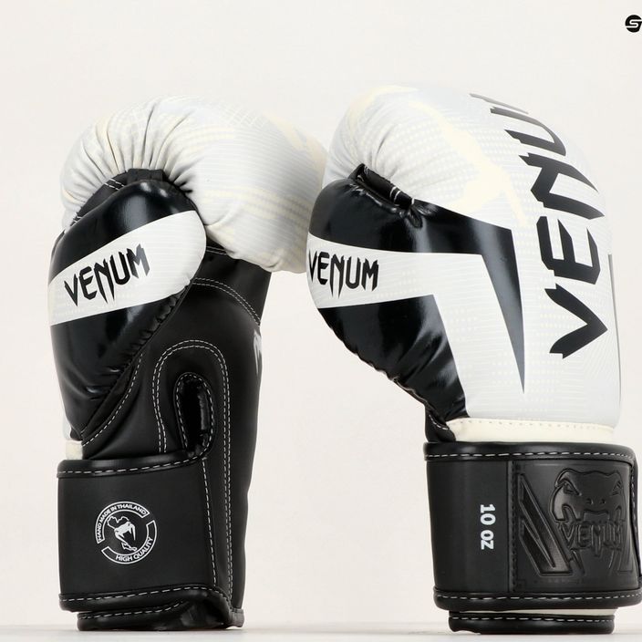 Boxerské rukavice  Venum Elite white/camo 11