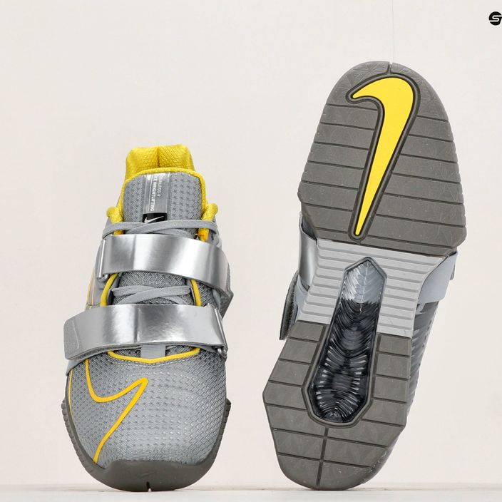 Vzpěračské boty Nike Romaleos 4 wolf grey/lightening/blk met silver 8