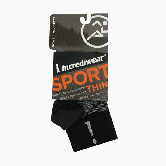 Incrediwear Sport Tenké kompresní ponožky černé BP202 3