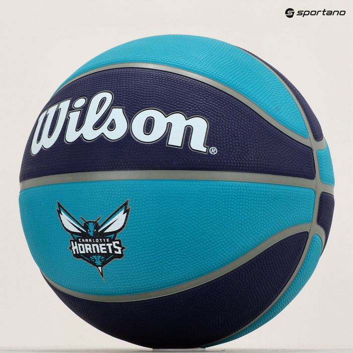 Wilson NBA Team Tribute Charlotte Hornets basketbalový míč modrý WTB1300XBCHA 7