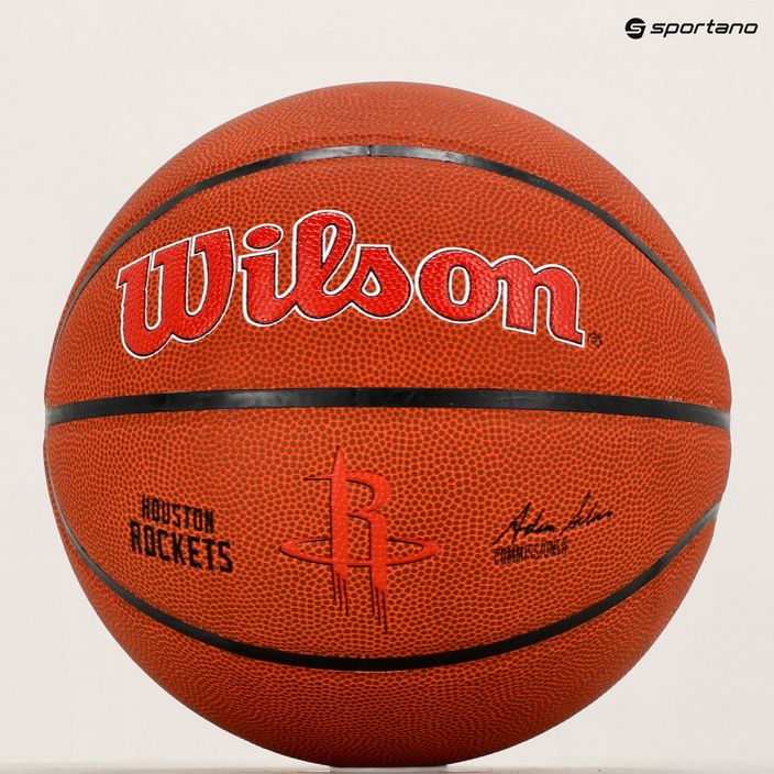 Wilson NBA Team Alliance Houston Rockets basketbalový míč hnědý WTB3100XBHOU 6