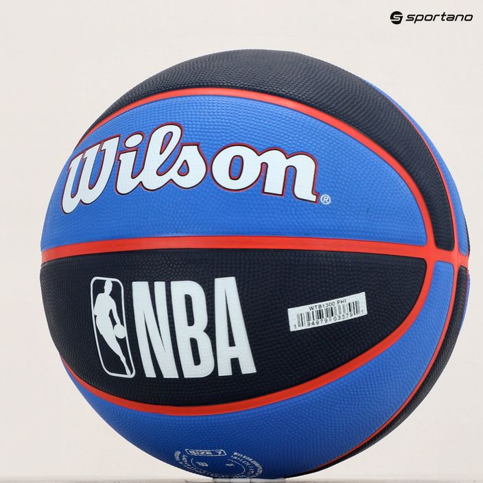 Wilson NBA Team Tribute Philadelphia 76ers basketbalový míč modrý WTB1300XBPHI 7