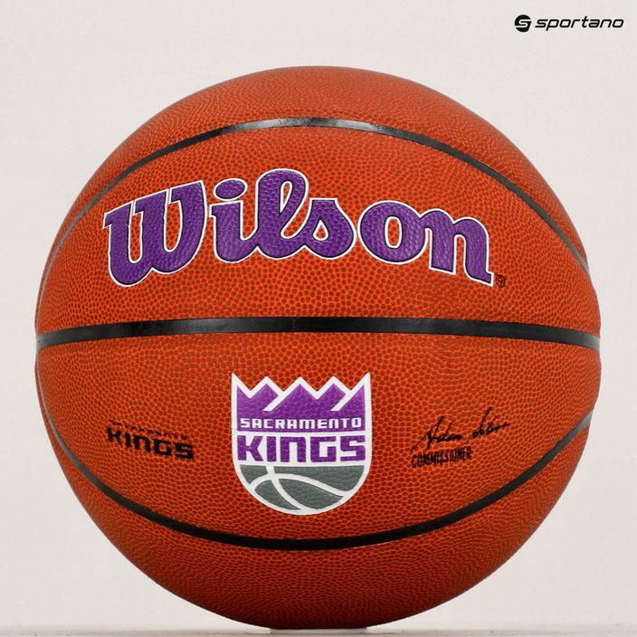 Wilson NBA Team Alliance Sacramento Kings basketbalový míč hnědý WTB3100XBSAC 6