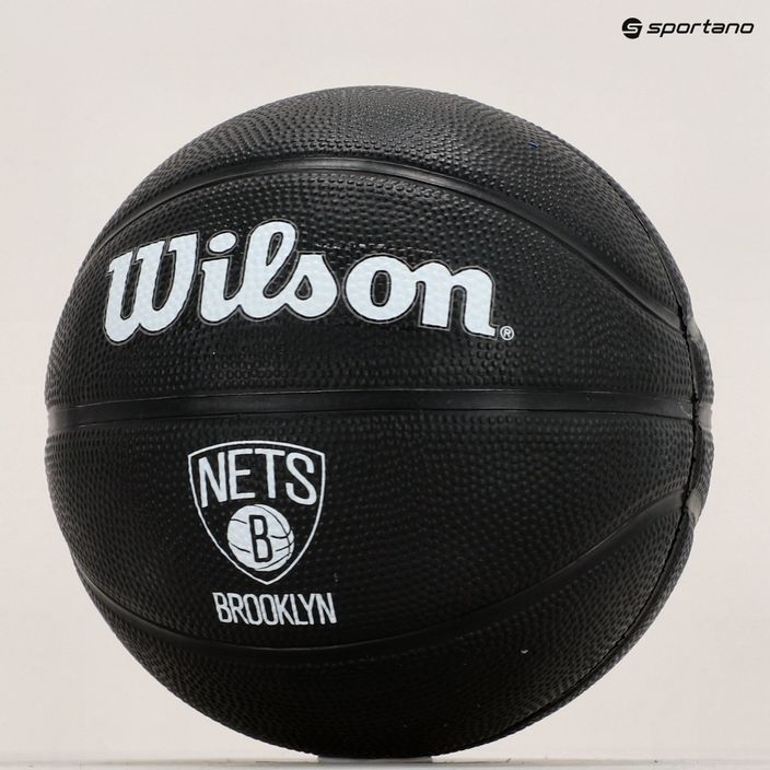 Wilson NBA Team Tribute Mini Brooklyn Nets basketbal WZ4017604XB3 velikost 3 9