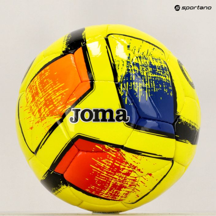 Joma Dali II fluor yellow fotbal velikost 4 5