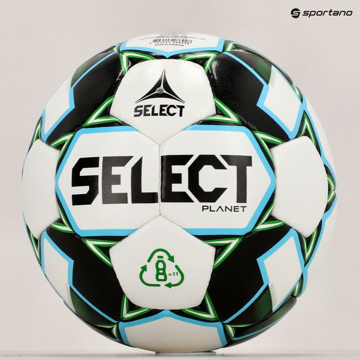 Fotbalový míč SELECT Planet bílo-zelený 110040-5 5
