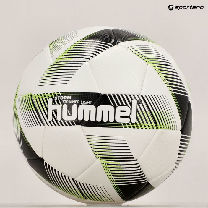 Hummel Storm Trainer Light FB fotbalový míč bílá/černá/zelená velikost 4 6