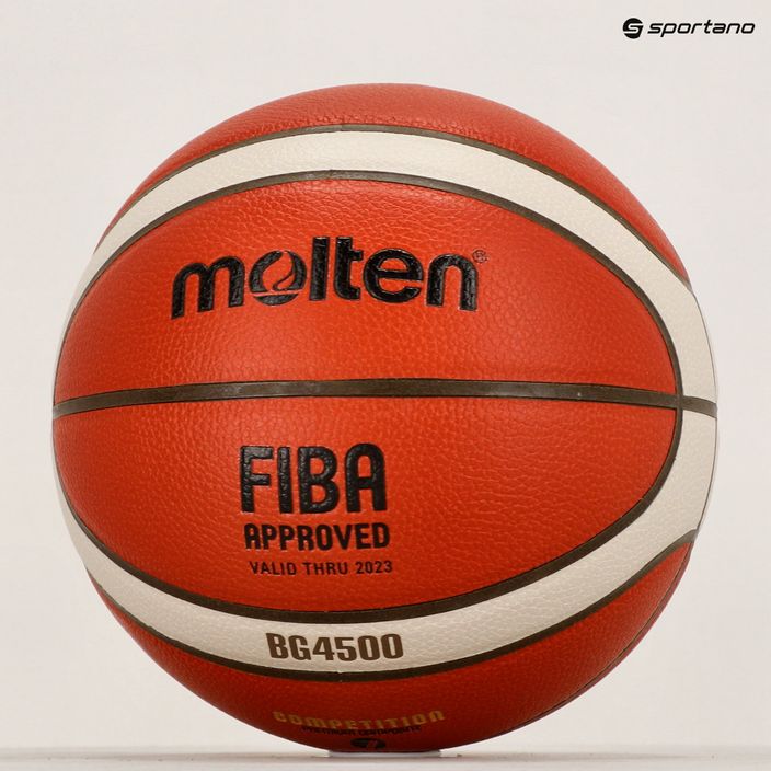 Basketbalový míč Molten B7G4500 FIBA orange/ivory velikost 7 8