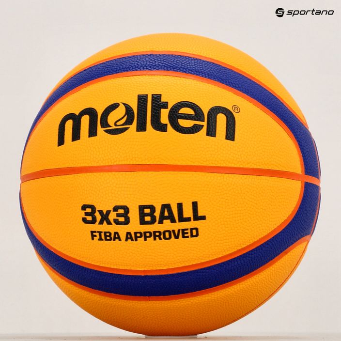 Basketbalový míč Molten B33T5000 FIBA 3x3 yellow/blue velikost 3 5