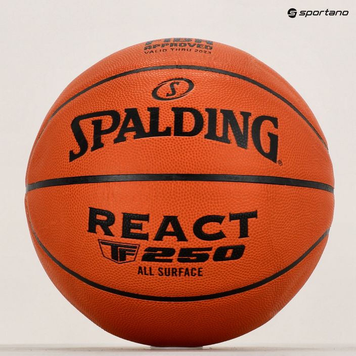 Spalding basketbal TF-250 React Logo FIBA oranžová 76967Z 6