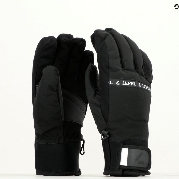 Pánské lyžařské rukavice Level Hawk černé 8