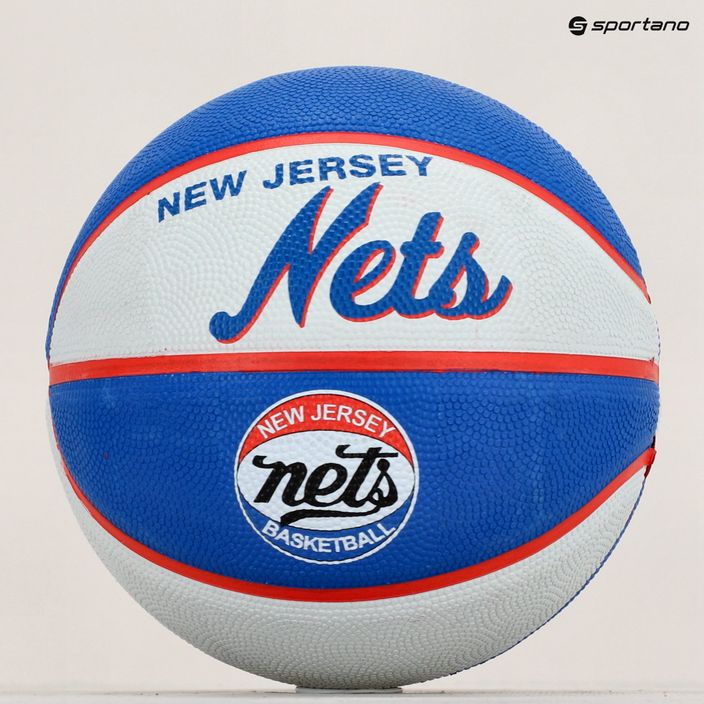 Mini basketbal Wilson NBA Team Retro Mini Brooklyn Nets blue WTB3200XBBRO 5