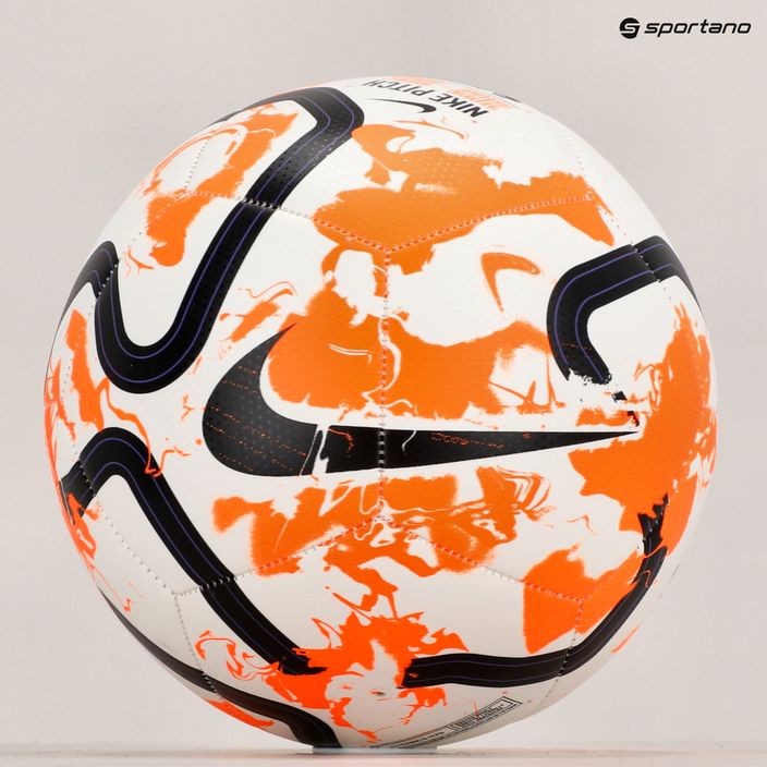 Fotbalový míč Nike Premier League Pitch white/total orange/black velikost 5 8