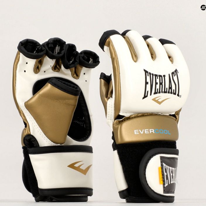 Tréninkové rukavice EVERLAST Everstrike Gloves bílé EV661 WHT/GOLD-S/M 8