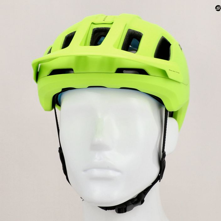 Cyklistická přilba POC Axion SPIN fluorescent yellow/green matt 9