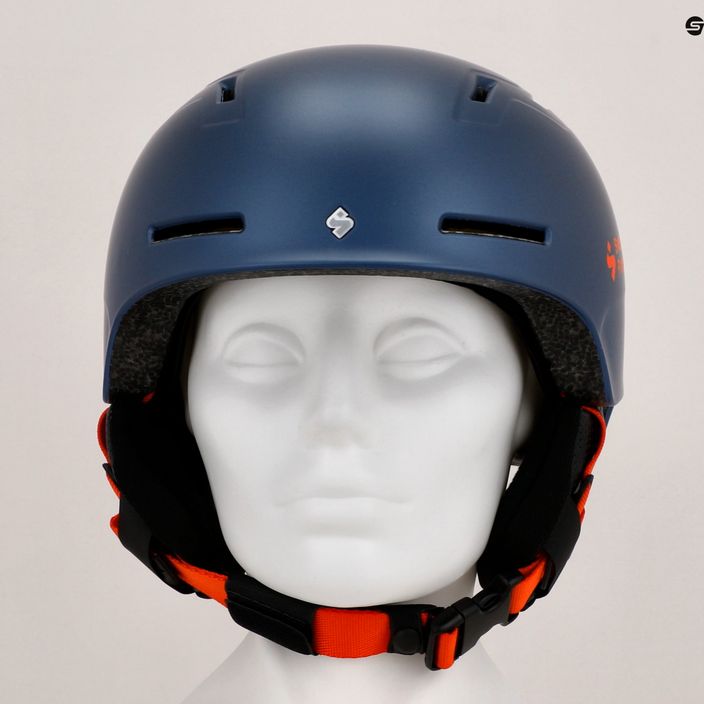 Dětská lyžařská helma Sweet Protection Winder MIPS Jr night blue metallic 12