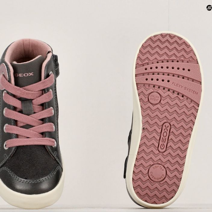 Dětské boty Geox Kilwi dark grey/dark pink 16