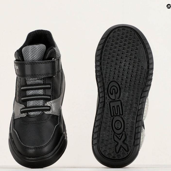 Dětské boty Geox Illuminus black/dark grey 9