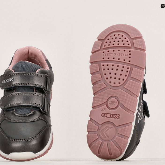 Dětské boty Geox Heira dark grey/dark pink 15