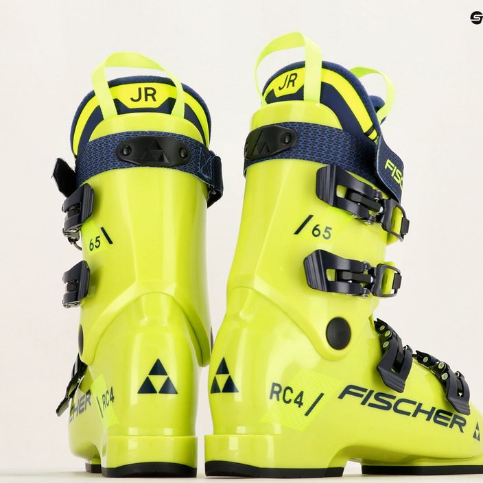 Dětské lyžařské boty Fischer RC4 65 JR žlutá/žlutá 12