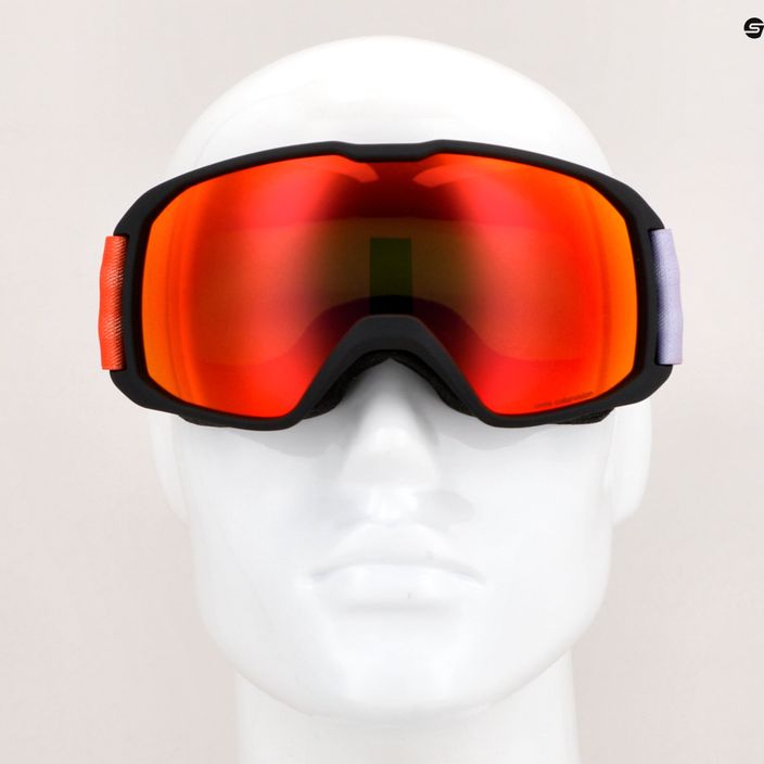UVEX Xcitd CV S2 lyžařské brýle black matt/mirror scarlet/colorvision green 6