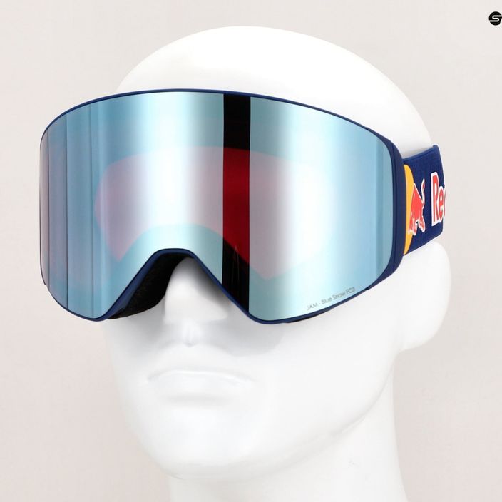 Lyžařské brýle Red Bull SPECT Jam S3 + náhradní čočky S2 matná modrá/fialová/modré zrcadlo/oblačný sníh 4