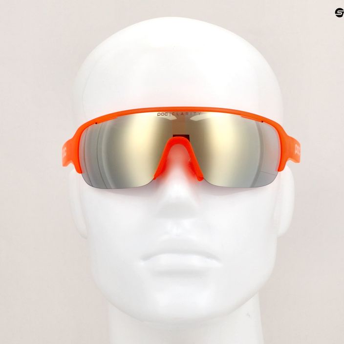 Fluorescenční oranžové průsvitné cyklistické brýle POC Do Half Blade 10
