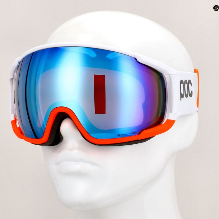 Lyžařské brýle POC Zonula Race hydrogen white/zink orange/partly blue 6
