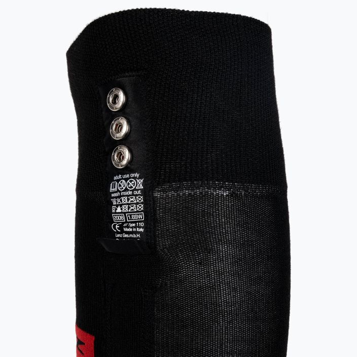 Ponožky LENZ Set Of Heat Sock 5.0 Toe Cap + Lithium Pack RCB černé 1200 4