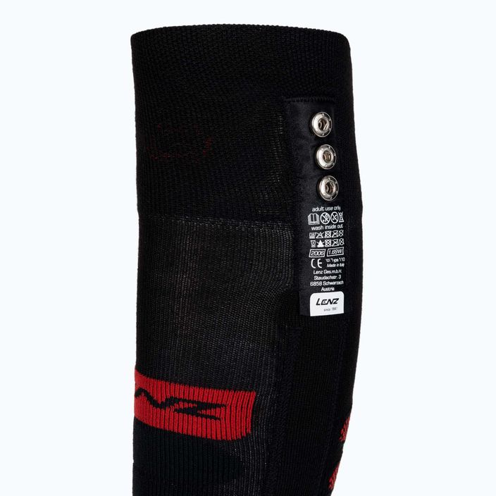 Ponožky LENZ Set Of Heat Sock 5.0 Toe Cap + Lithium Pack RCB černé 1200 6