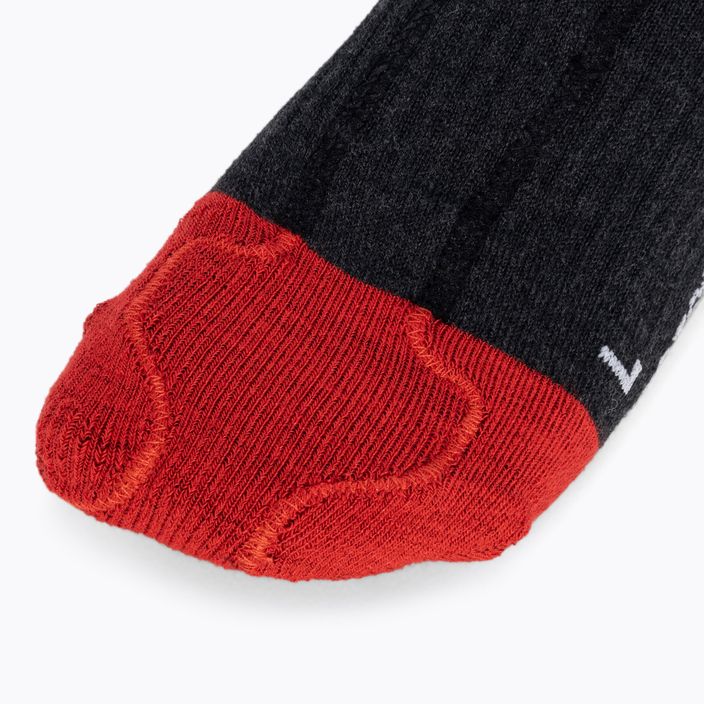 LENZ vyhřívané lyžařské ponožky Heat Sock 5.1 Toe Cap Regular Fit šedo-červené 1070 4