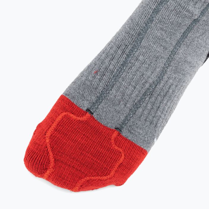 Lyžařské ponožky vyhřívané  Lenz Heat Sock 5.1 Toe Cap Slim Fit grey/red 4