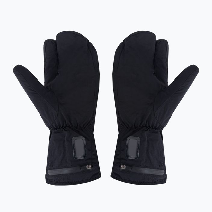 LENZ Heat Glove 8.0 Finger Cap Lobster vyhřívané lyžařské rukavice černo-žluté 1207 7