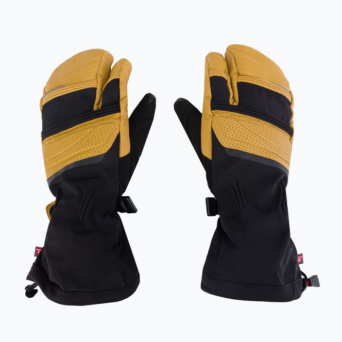 LENZ Heat Glove 8.0 Finger Cap Lobster vyhřívané lyžařské rukavice černo-žluté 1207 3