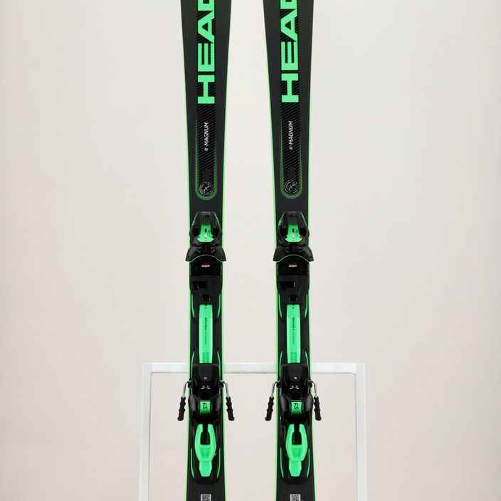 Sjezdové lyže HEAD Supershape e-Magnum SW SF-PR + PRD 12 black/neon green 7