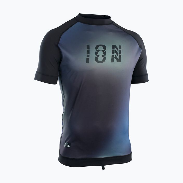 Pánské plavecké tričko ION Lycra Maze černo-modré 48232-4231