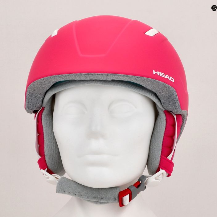 Růžová dětská lyžařská helma HEAD Maja 8