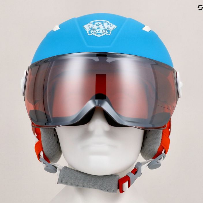 Dětská lyžařská helma HEAD Mojo Visor Paw modrá 8