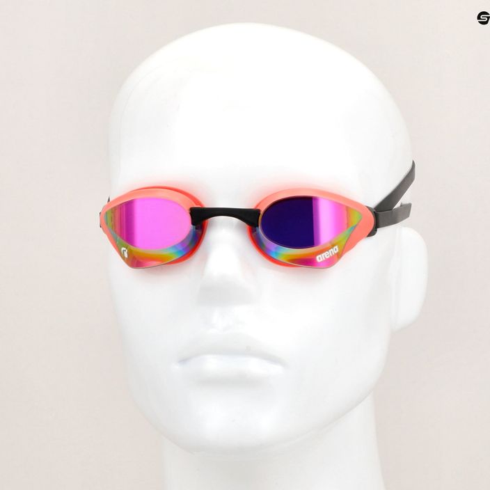 Arena plavecké brýle Cobra Core Swipe Mirror fialové/korálové 7