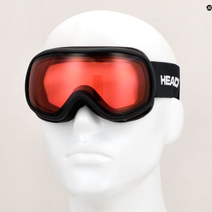 Dětské lyžařské brýle HEAD Ninja červené/černé 6