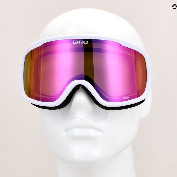 Dámské lyžařské brýle Giro Moxie white core light/amber pink/yellow 7
