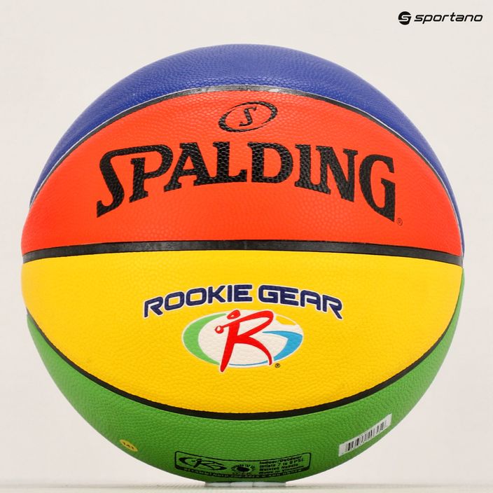 Basketbalový míčSpalding Rookie Gear Leather multicolor velikost 5 5