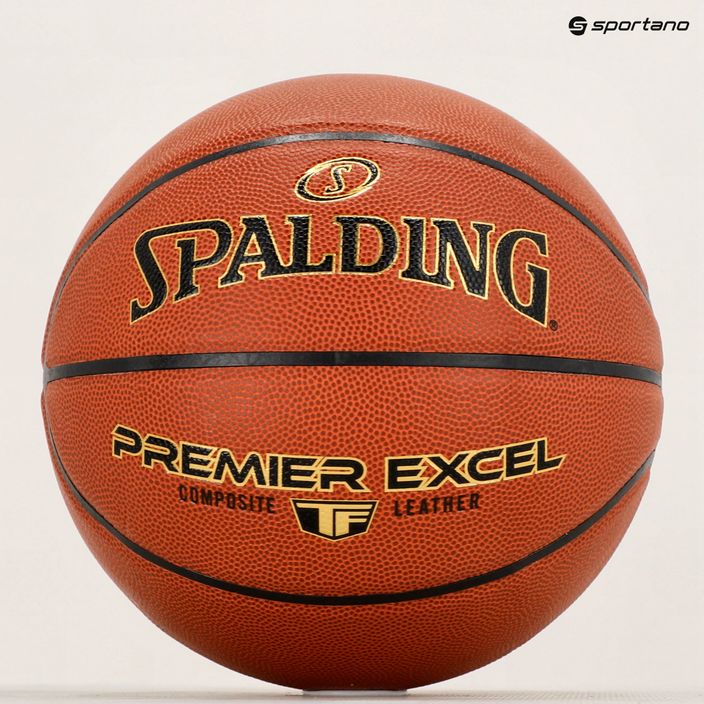 Basketbalový míč Spalding Premier Excel oranžový velikost 7 5
