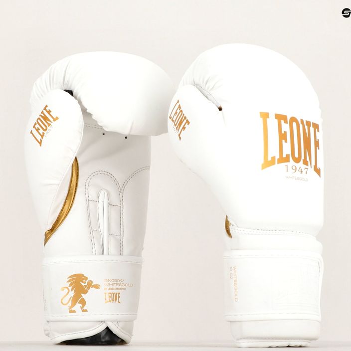 Boxerské rukavice Leone 1947 Black&White white GN059 6
