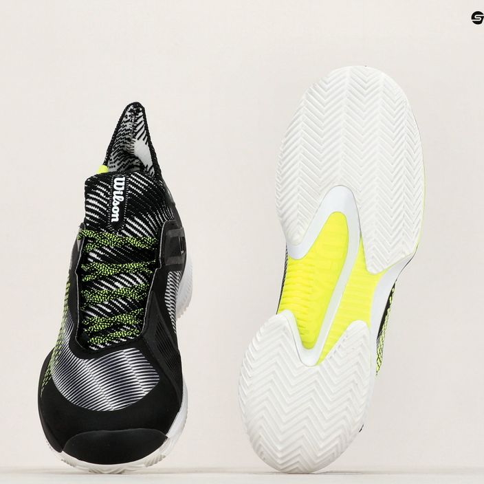 Pánské  tenisové boty  Wilson Kaos Rapide STF Clay white/black/safety yellow 9
