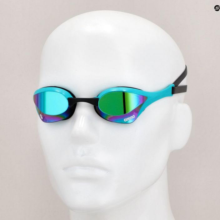 Plavecké brýle Arena Cobra Ultra Swipe Mirror smaragdové/páví 10