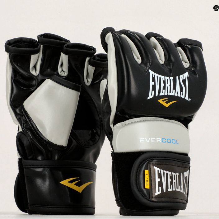 Boxerské rukavice EVERLAST Everstrike Gloves černé EV660 BLK/GRY-M/L 7