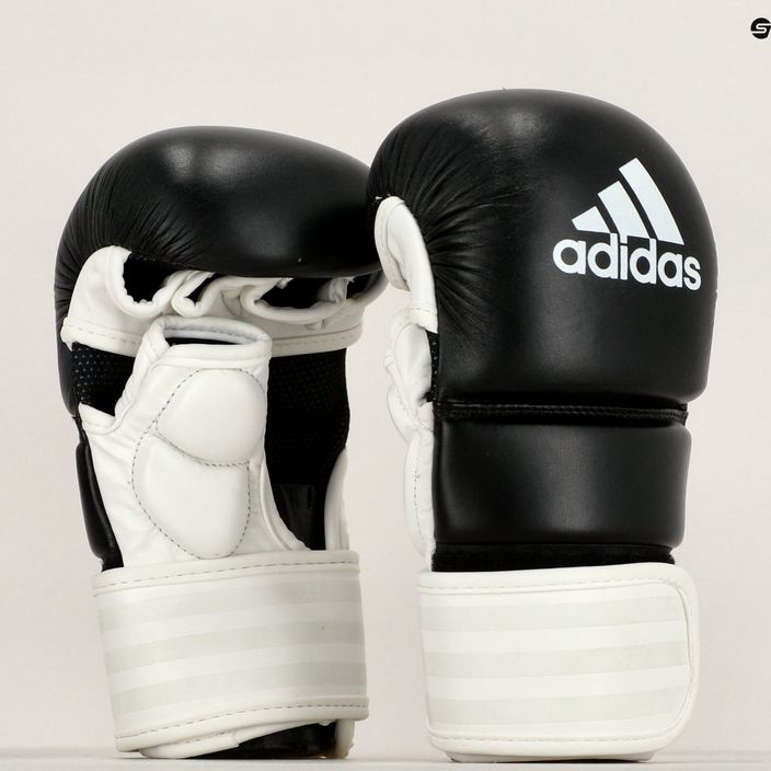 Grapplingové rukavice adidas bílé ADICSG061 7