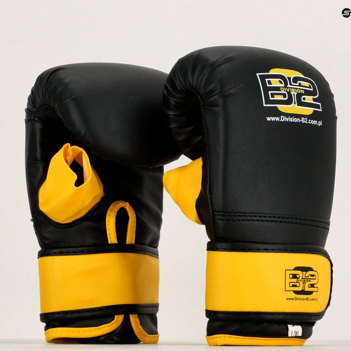 Boxerské rukavice Division B-2 černá/žlutá DIV-BG03 11